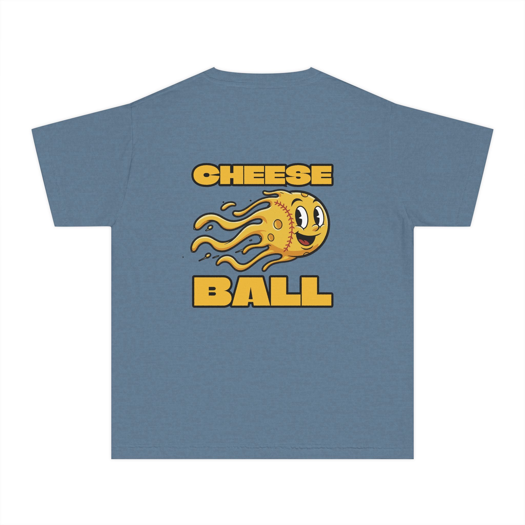Youth Tee — 'Cheese Ball' Retro Mascot Graphic