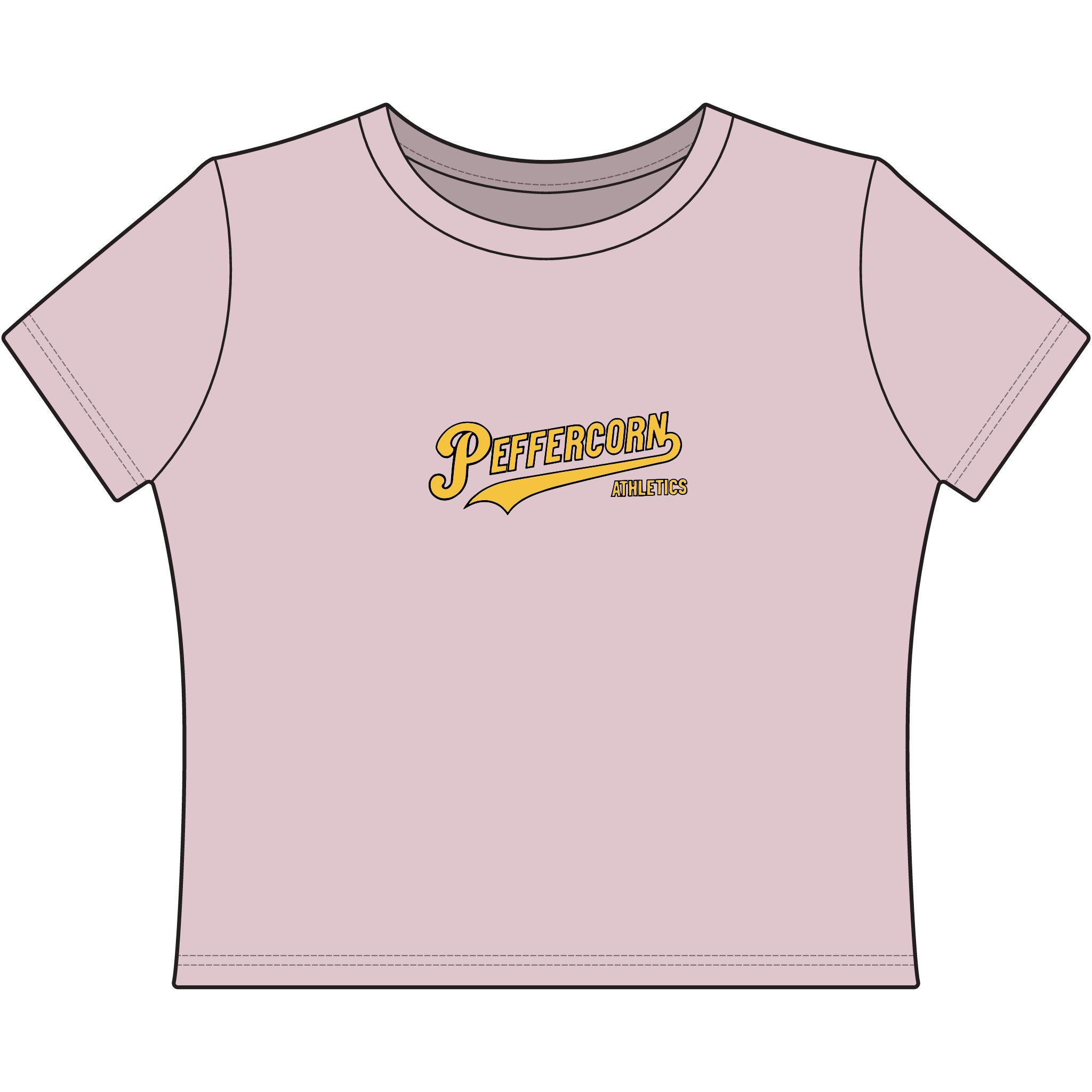 Peffercorn Athletics Crop Tee | Women's Baby Tee