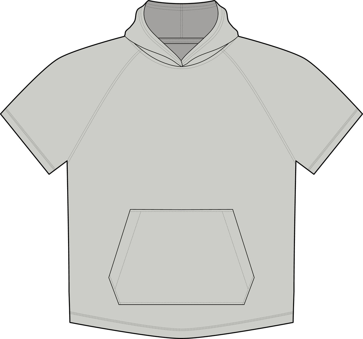 Peffercorn Logo Short-Sleeve Hoodie