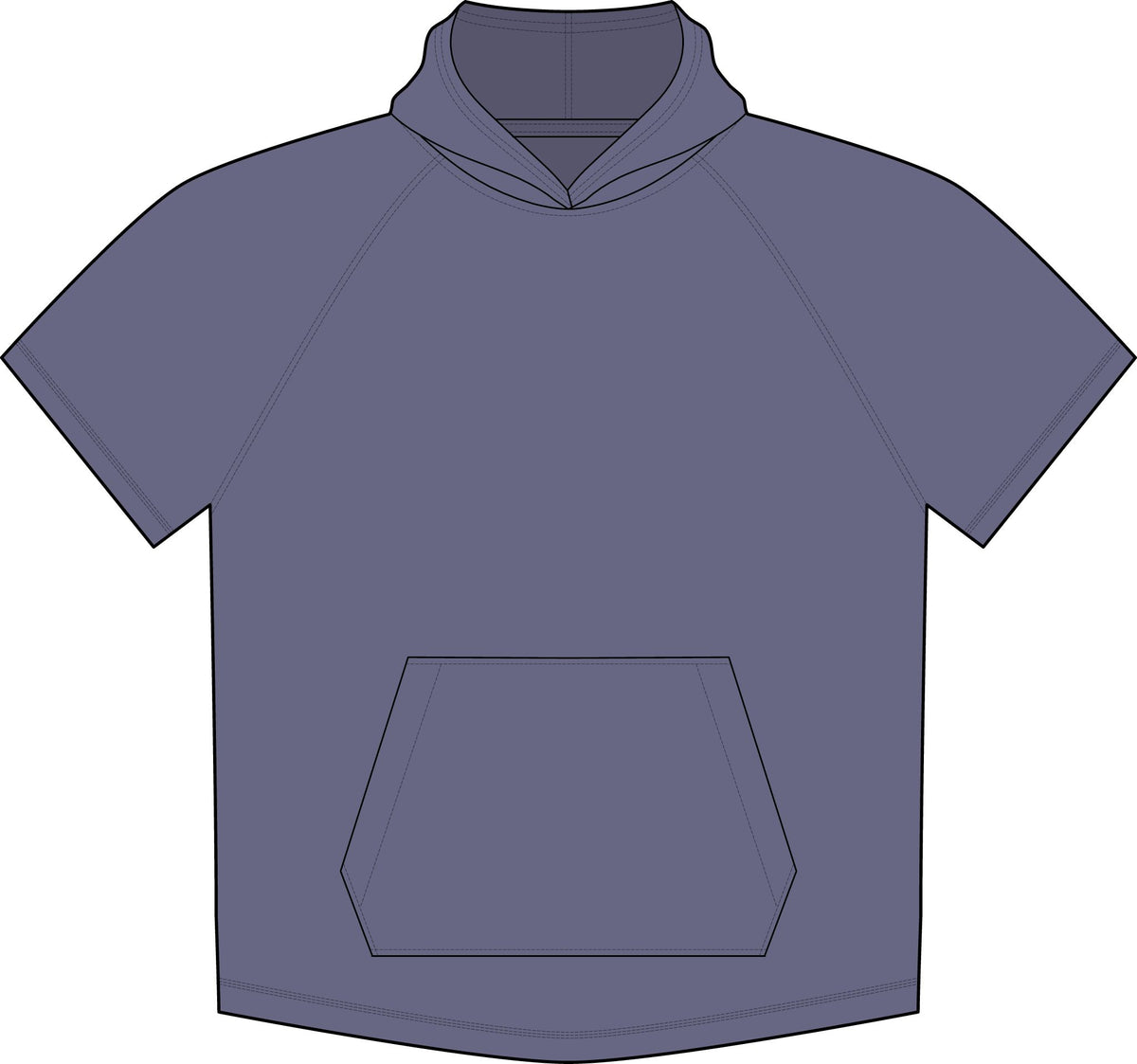 Peffercorn Logo Short-Sleeve Hoodie