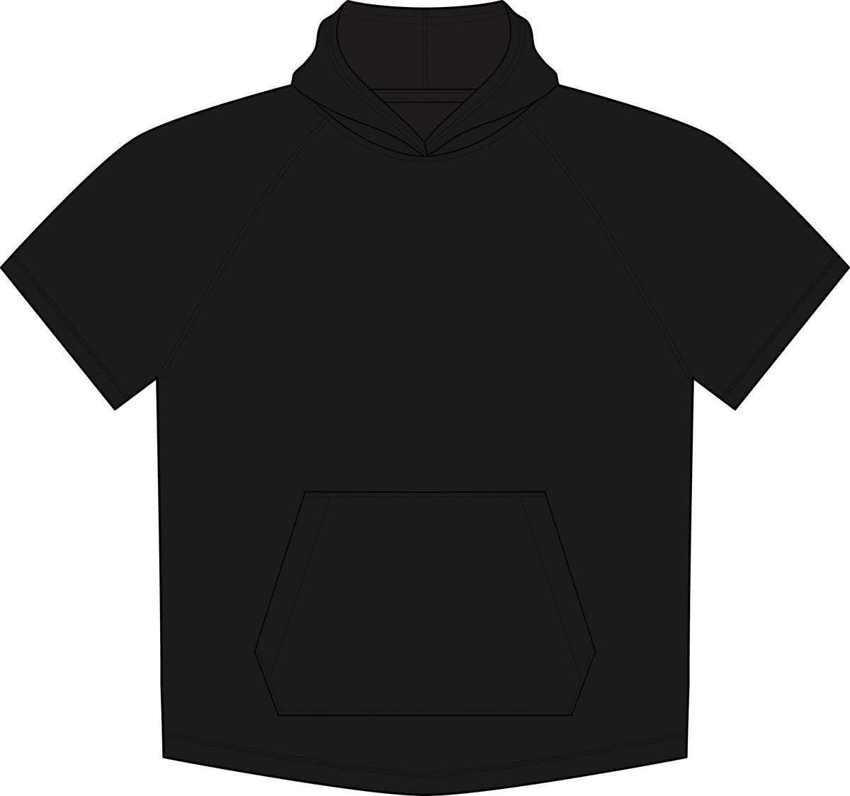 Peffercorn Logo Short-Sleeve Hoodie