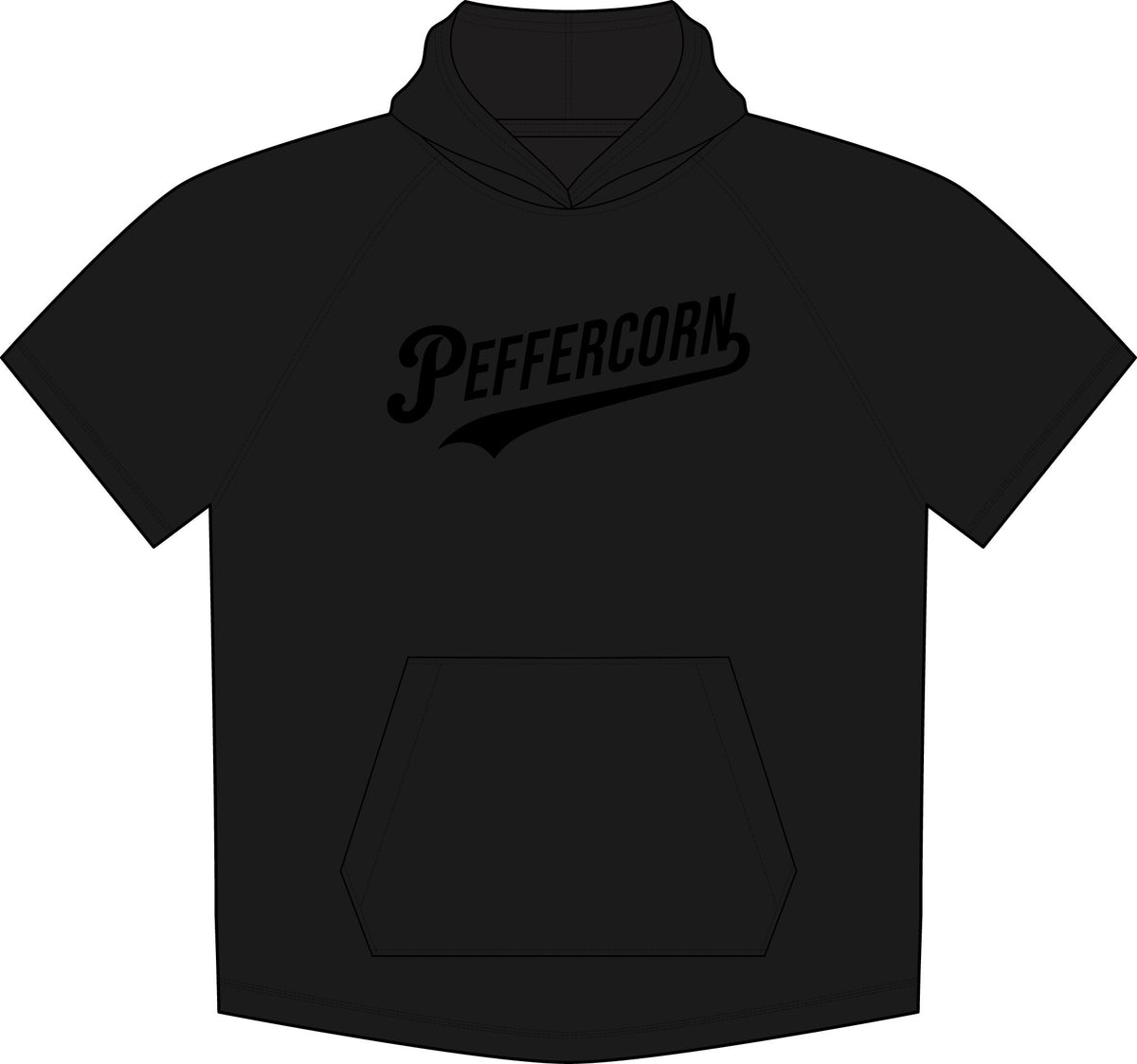 Peffercorn Logo Short-Sleeve Hoodie