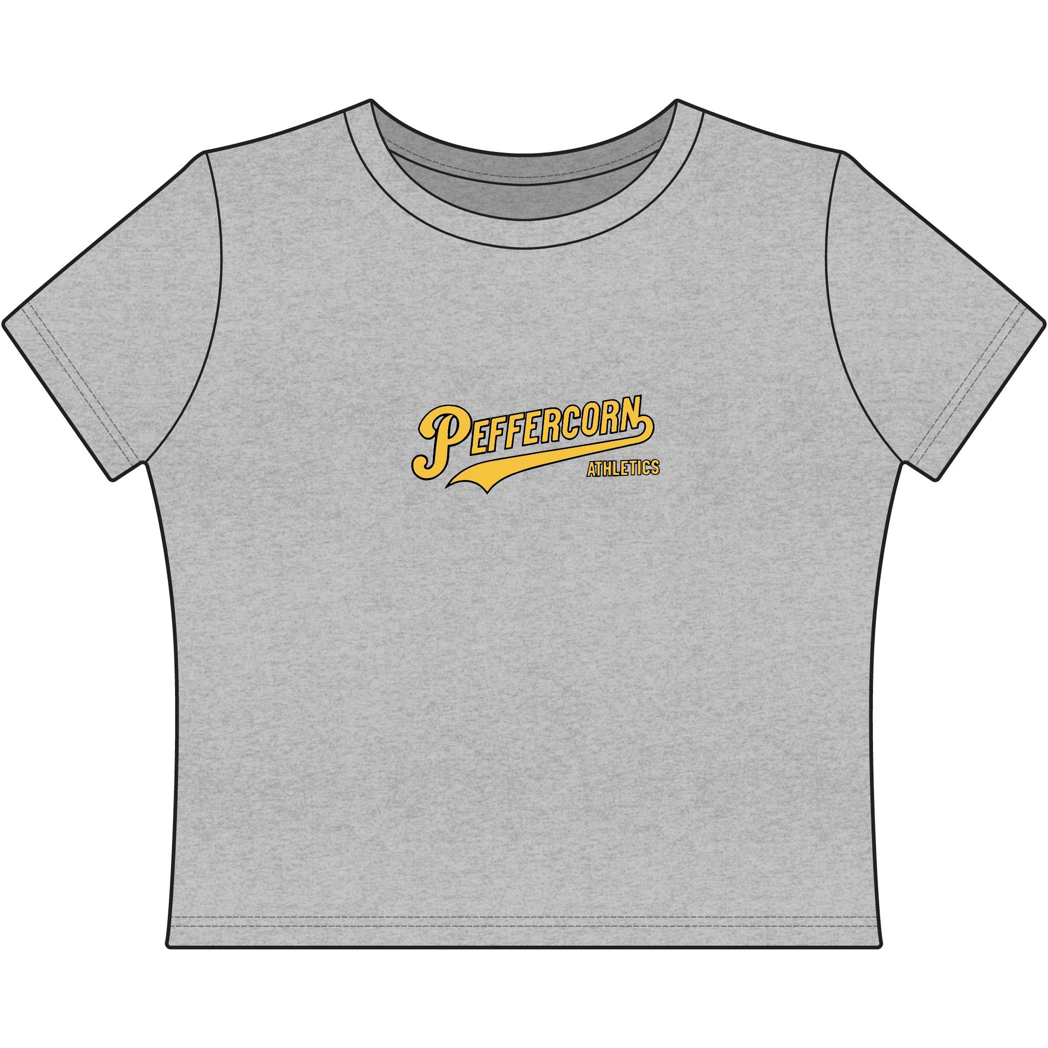 Peffercorn Athletics Crop Tee | Women's Baby Tee