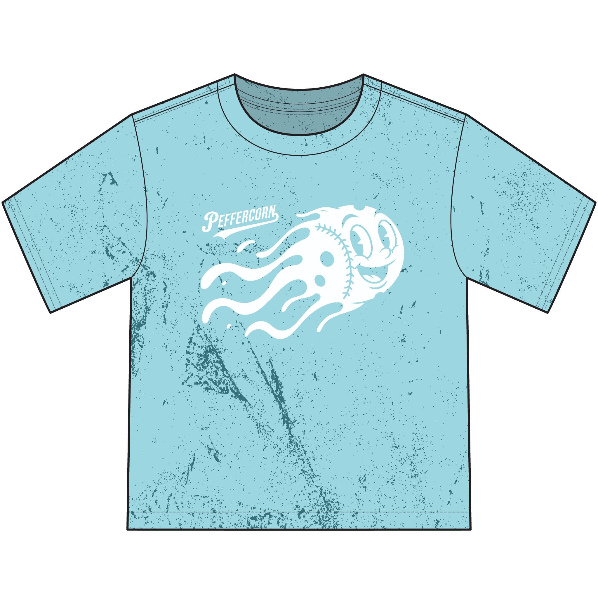 Youth T-Shirt — Retro Meteor Flame Graphic Tee
