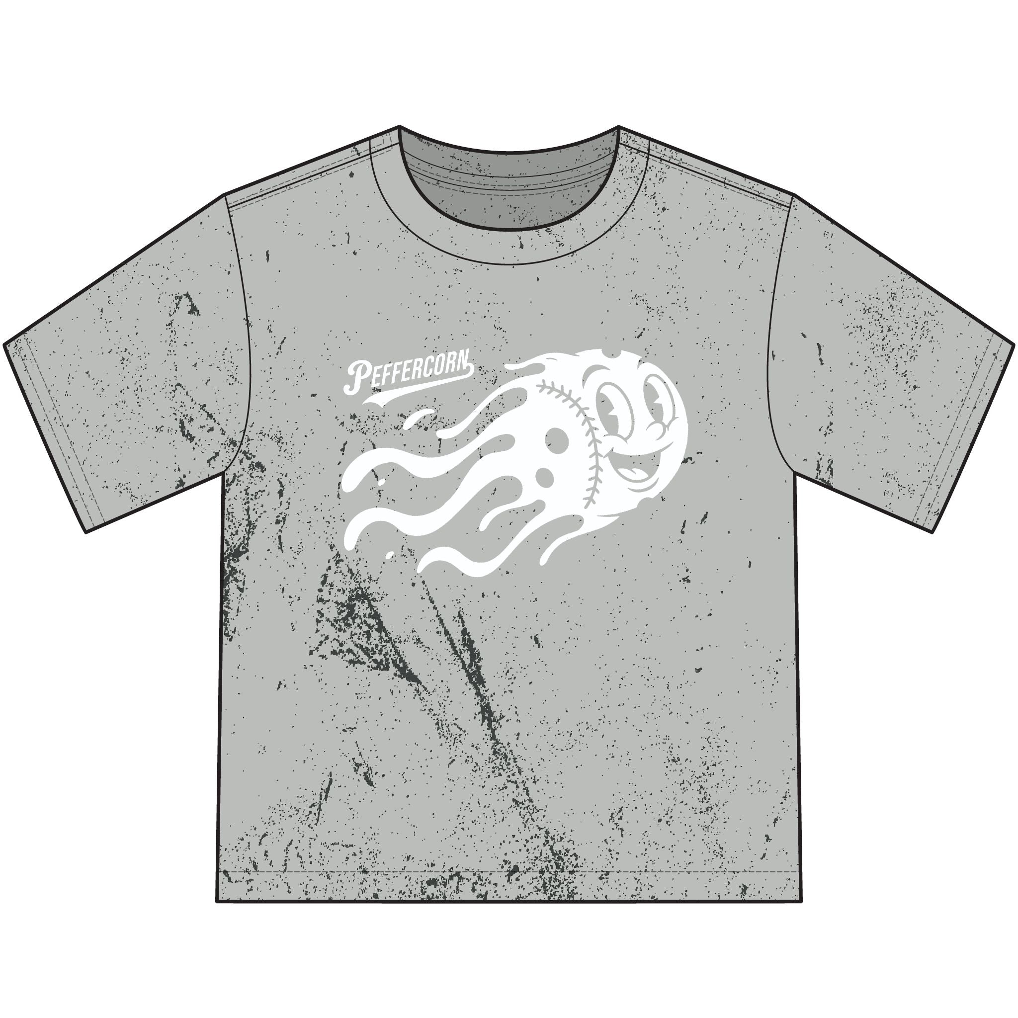 Youth T-Shirt — Retro Meteor Flame Graphic Tee