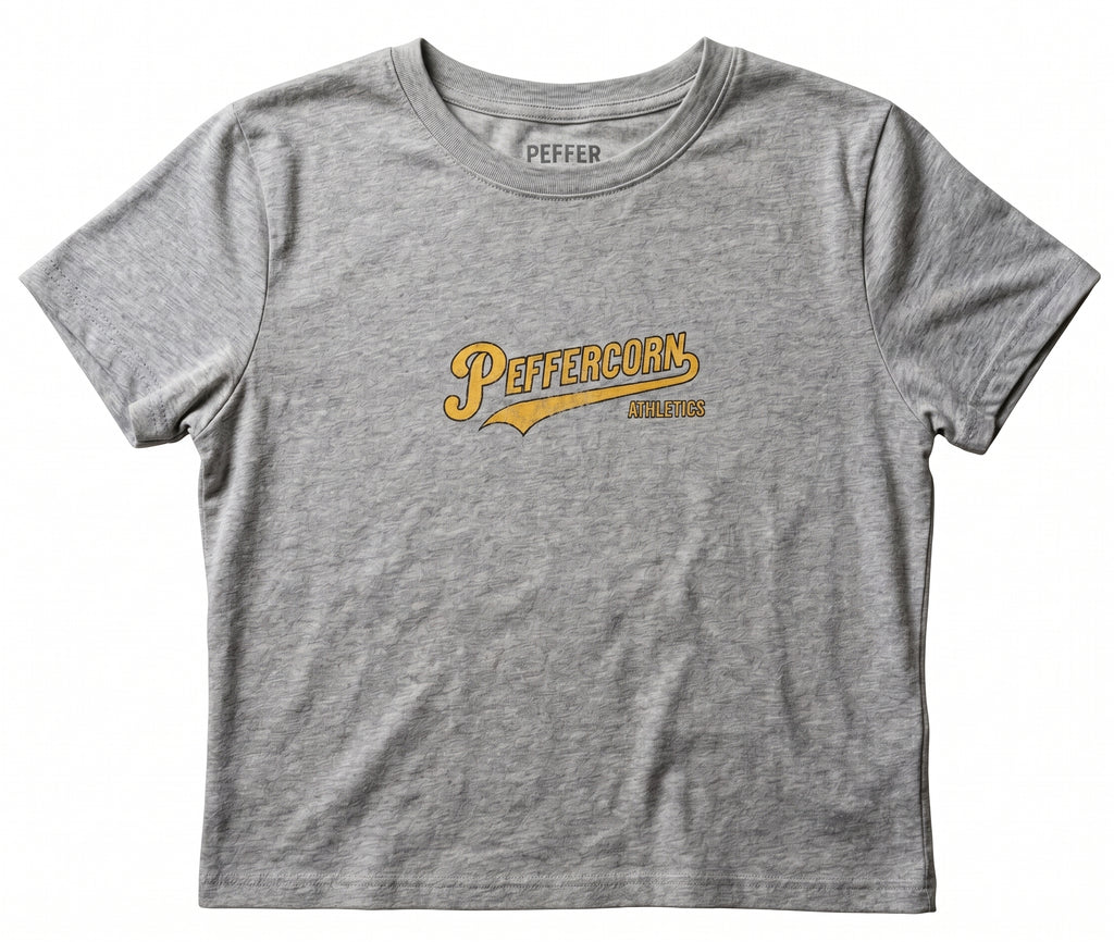 Peffercorn Athletics Crop Tee | Women's Baby Tee